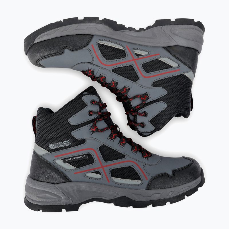 Мъжки туристически обувки REGATTA Vendeavour granite/rio red 2