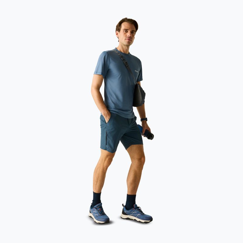 Мъжка трекинг тениска REGATTA Mindoi Anti Insect china blue 2
