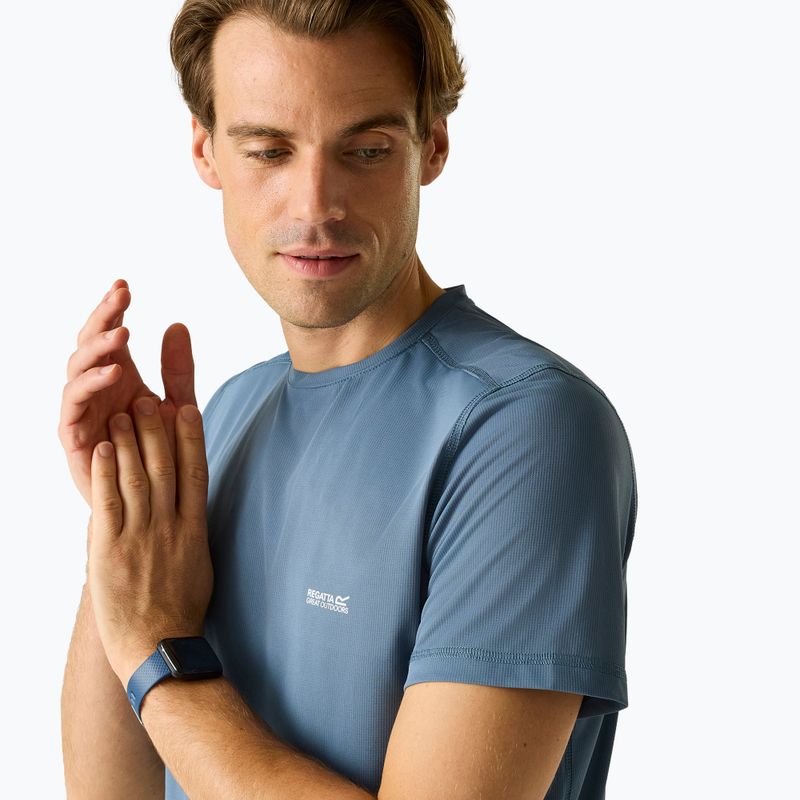 Мъжка трекинг тениска REGATTA Mindoi Anti Insect china blue 4