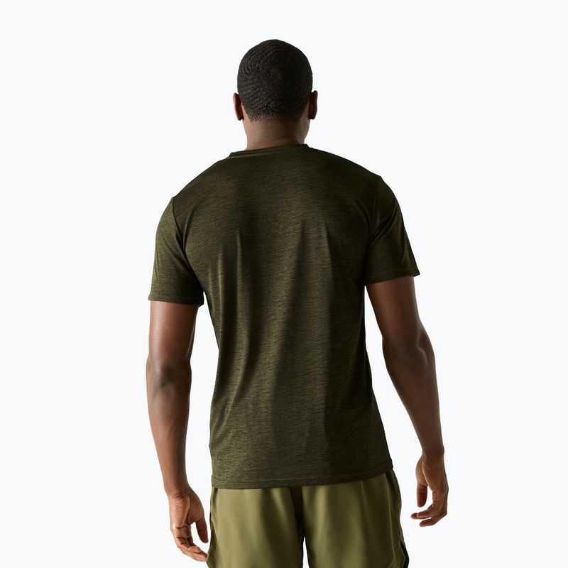 Мъжка тениска за трекинг REGATTA Fingal dark khaki marl 3