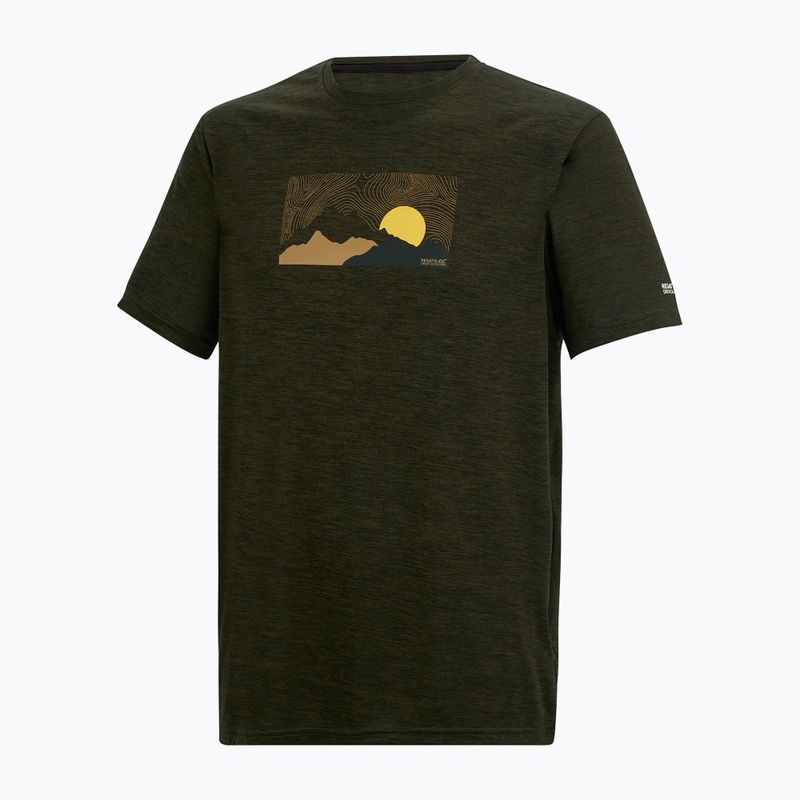Мъжка тениска за трекинг REGATTA Fingal dark khaki marl 7