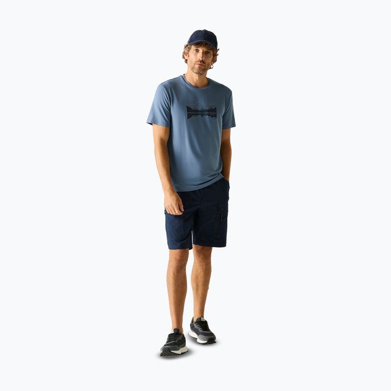 Мъжка тениска за трекинг REGATTA Fingal Stretch china blue 2