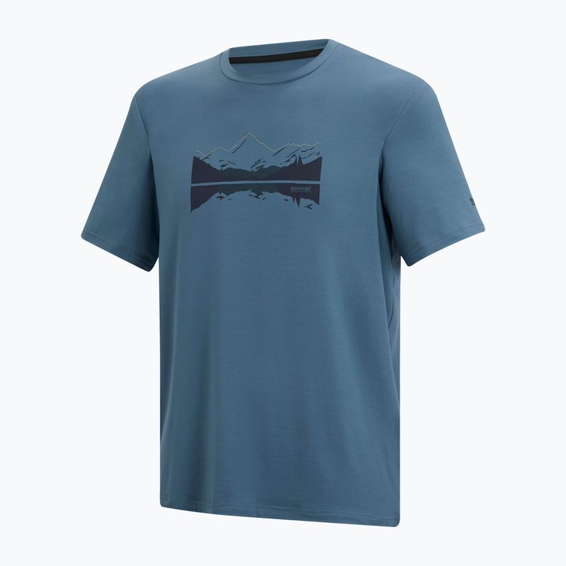 Мъжка тениска за трекинг REGATTA Fingal Stretch china blue 7