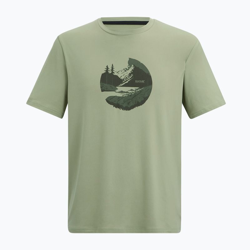 Мъжка тениска за трекинг REGATTA Fingal Stretch light sage 5