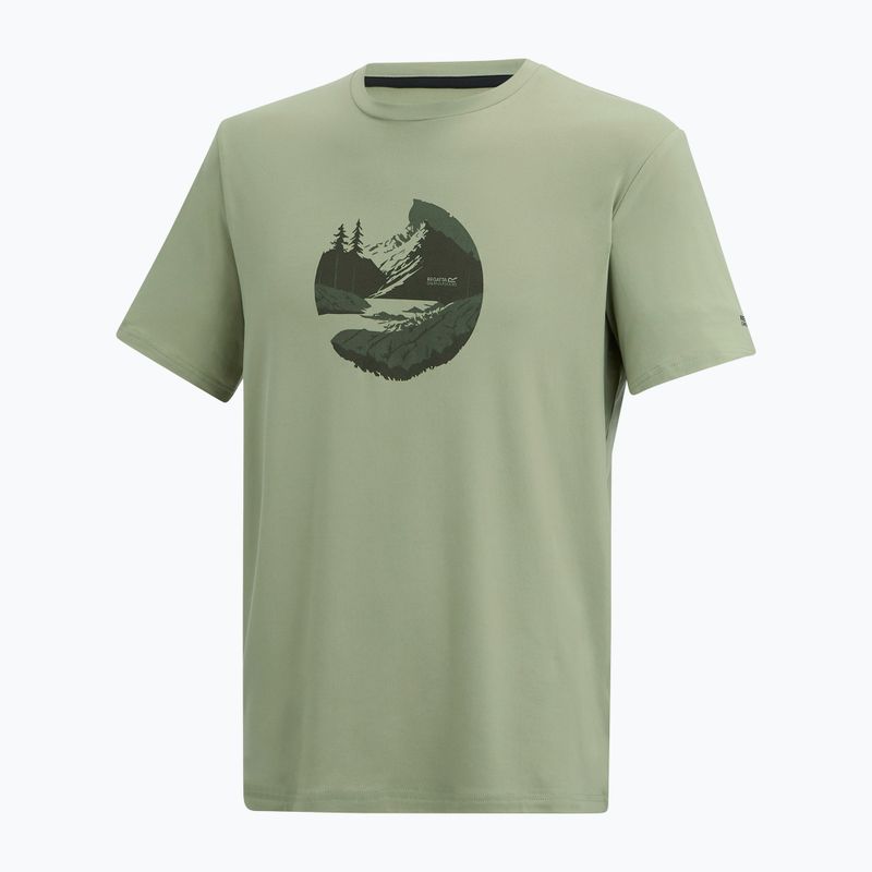 Мъжка тениска за трекинг REGATTA Fingal Stretch light sage 7