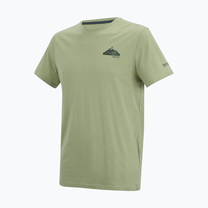 Мъжка тениска за трекинг REGATTA Breezed light sage 7