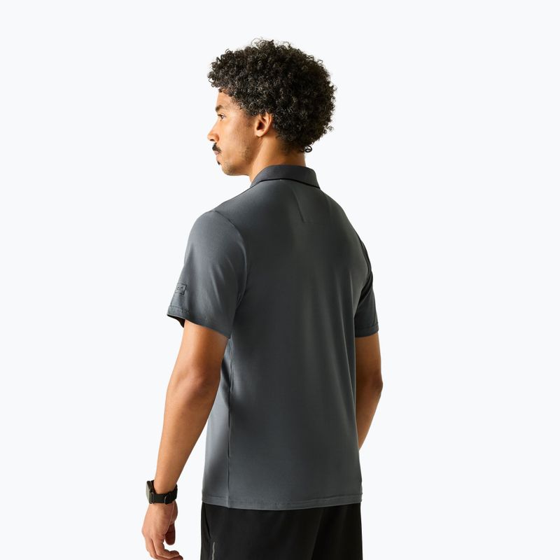 Мъжка тениска за трекинг REGATTA Polo Maverikstretch dark storm 3
