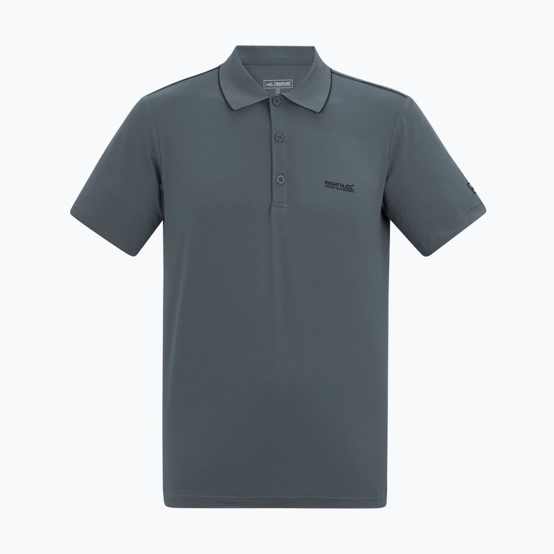 Мъжка тениска за трекинг REGATTA Polo Maverikstretch dark storm 5