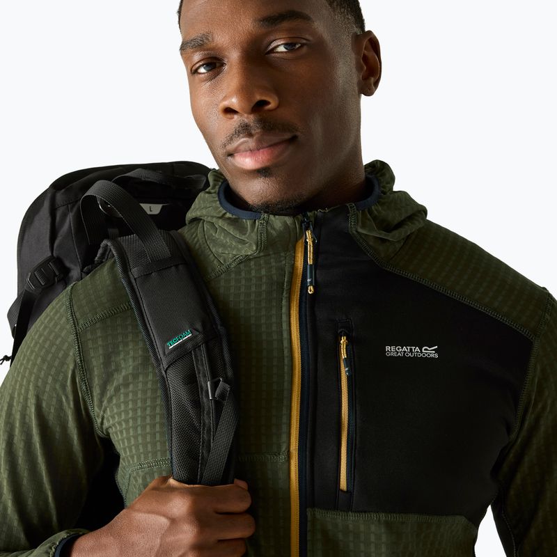 Мъжки поларен суитшърт REGATTA Alven dark khaki/black 4