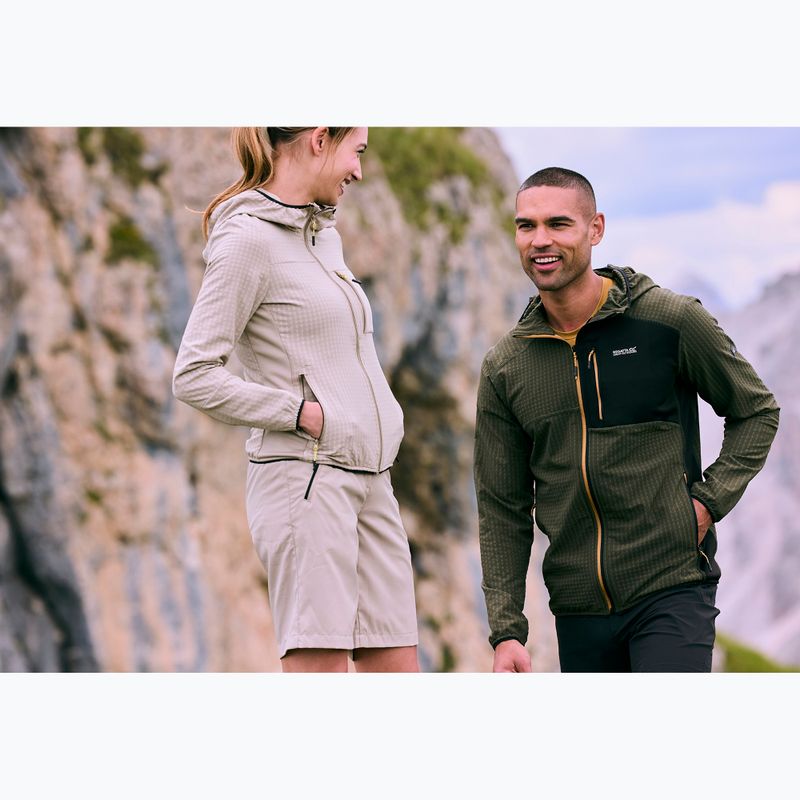 Мъжки поларен суитшърт REGATTA Alven dark khaki/black 9