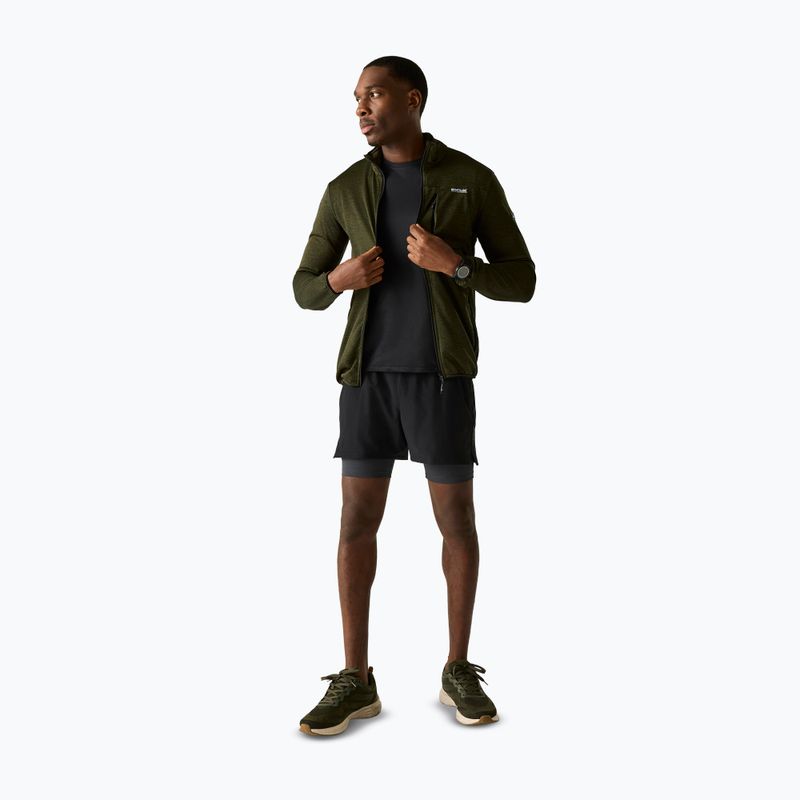 Мъжки суитшърт за трекинг REGATTA Hillden Midlayer dark khaki 2