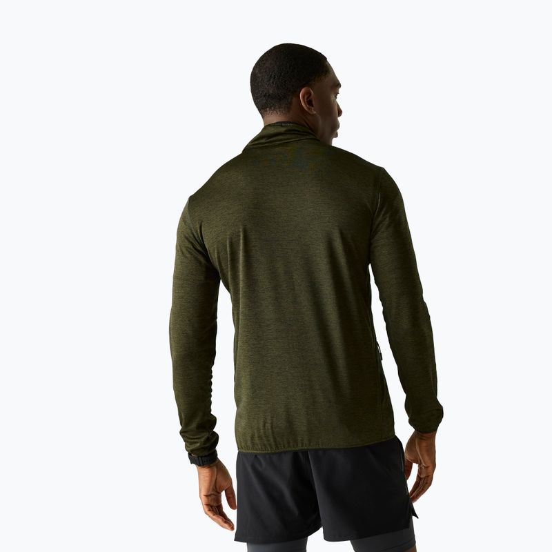 Мъжки суитшърт за трекинг REGATTA Hillden Midlayer dark khaki 3