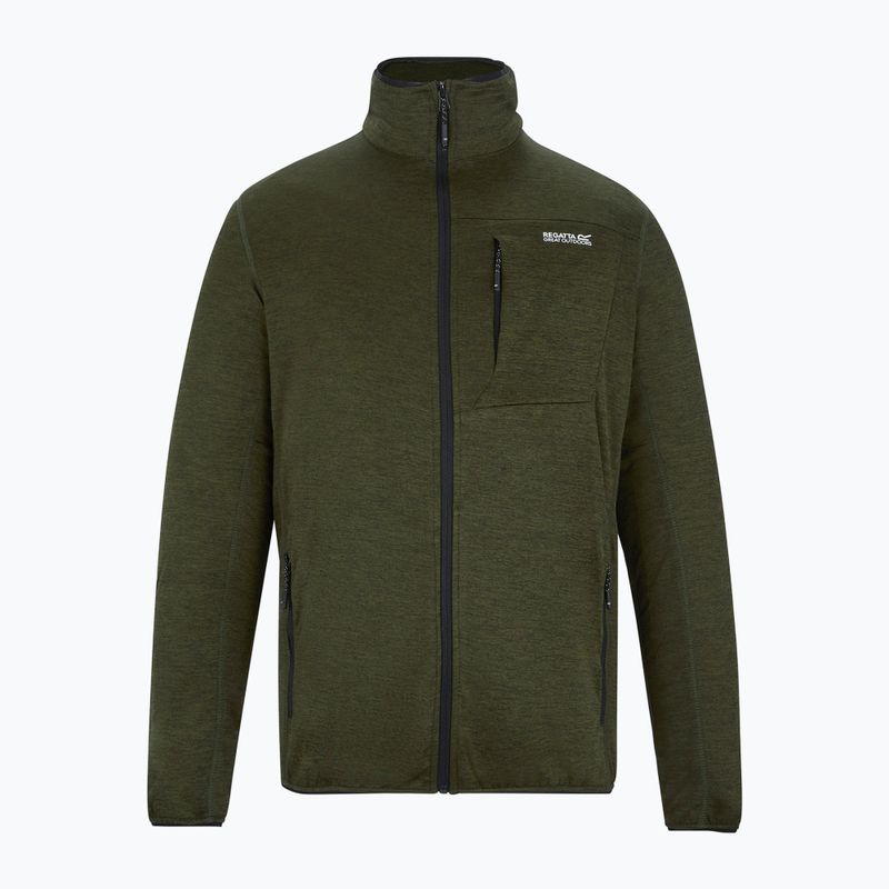 Мъжки суитшърт за трекинг REGATTA Hillden Midlayer dark khaki 5