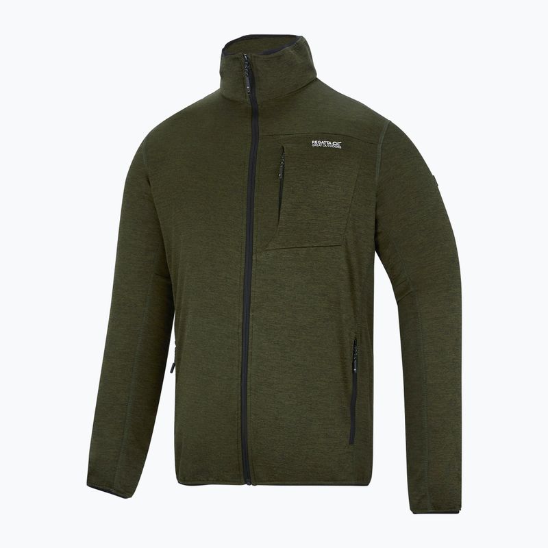 Мъжки суитшърт за трекинг REGATTA Hillden Midlayer dark khaki 7