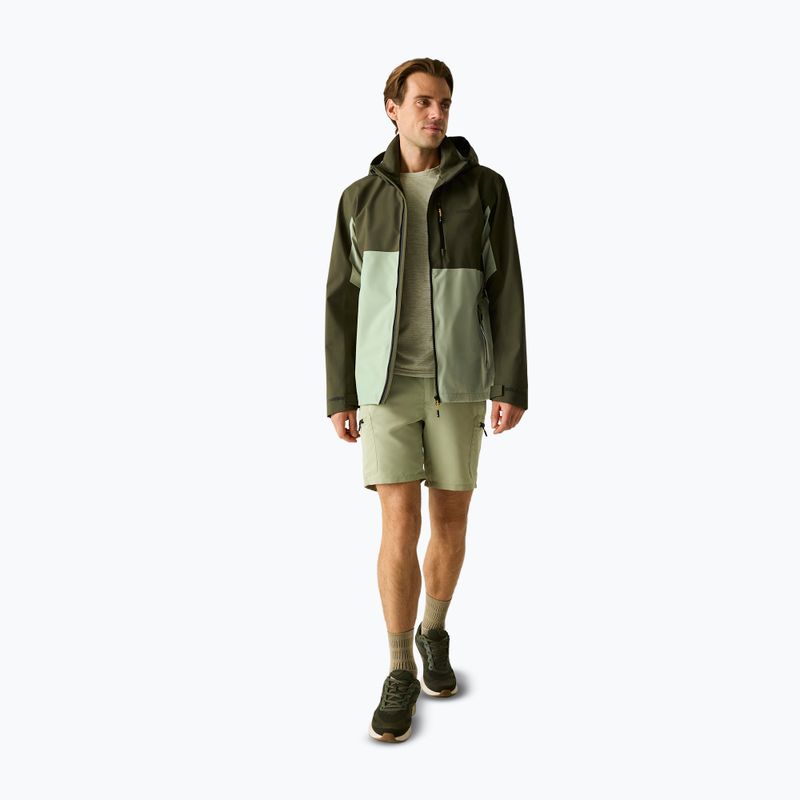 Мъжко яке за дъжд REGATTA Waterproof Shell Bosfield light sage/dark khaki 2
