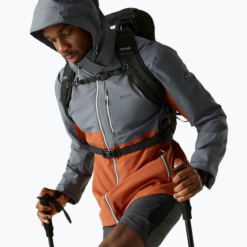 Мъжко яке за дъжд REGATTA Waterproof Shell Bosfield brick/dark storm 5