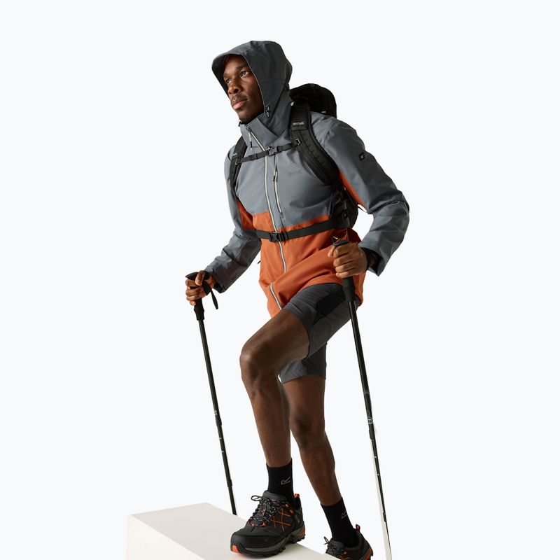 Мъжко яке за дъжд REGATTA Waterproof Shell Bosfield brick/dark storm 6