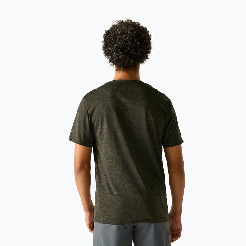 Мъжка тениска за трекинг REGATTA Fingal Edition dark khaki 3