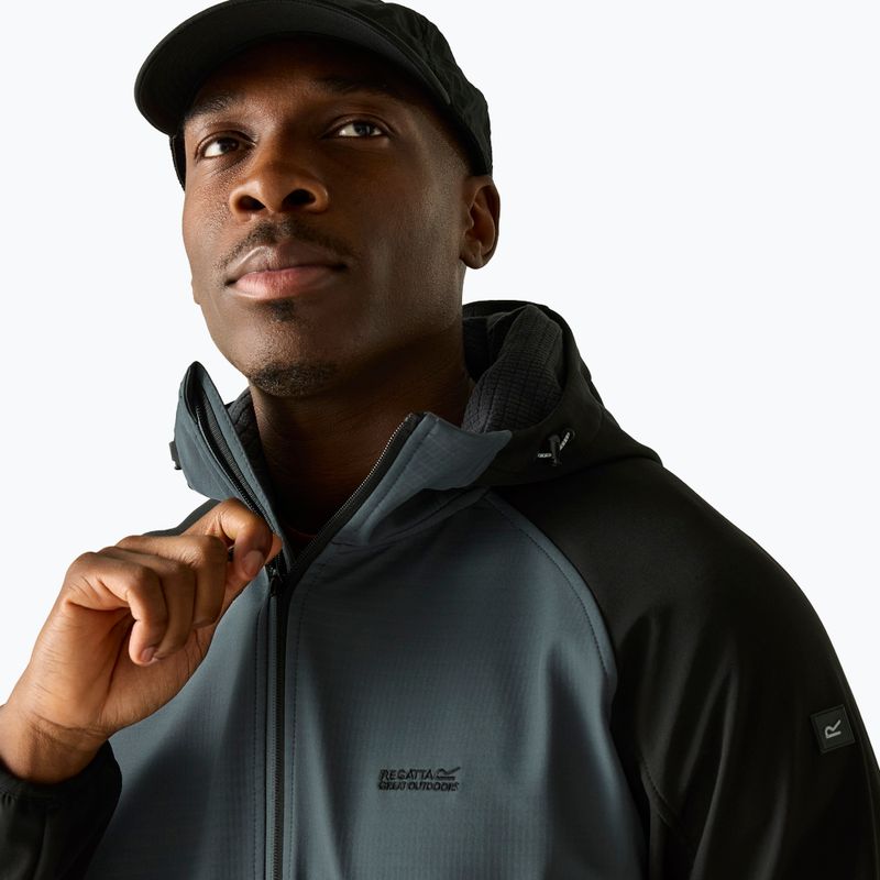 Мъжко софтшел яке REGATTA Arec III dark storm/black 4