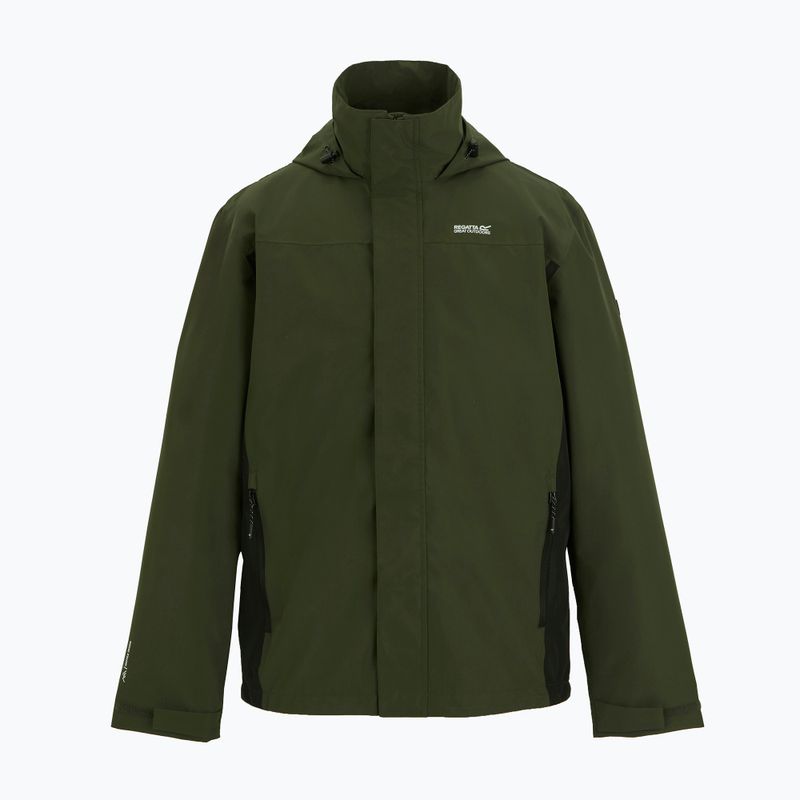 Мъжко софтшел яке REGATTA Matt II dark khaki/black 8