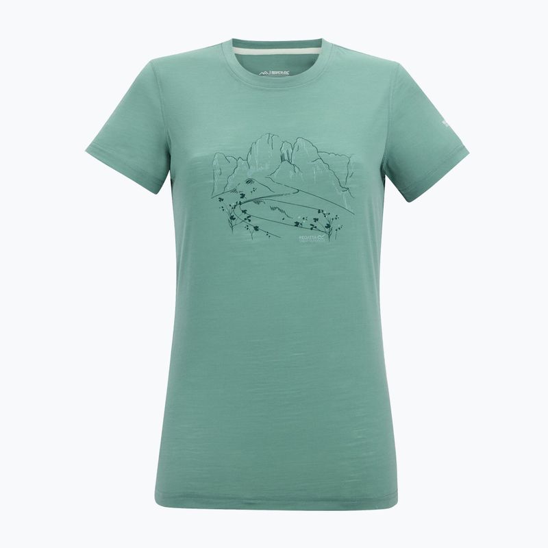 Дамска тениска за трекинг REGATTA Escade ivy moss 5