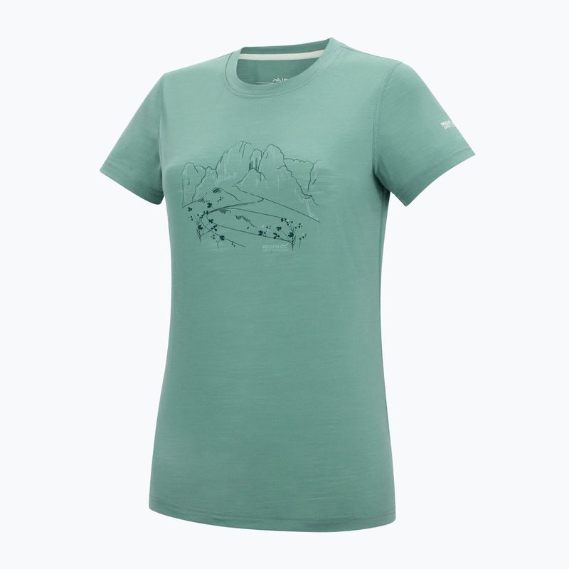 Дамска тениска за трекинг REGATTA Escade ivy moss 7