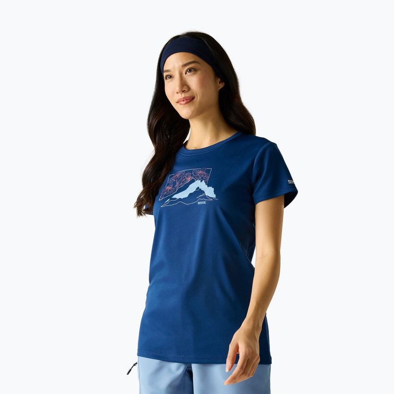 Дамска тениска за трекинг REGATTA Fingal aviator blue