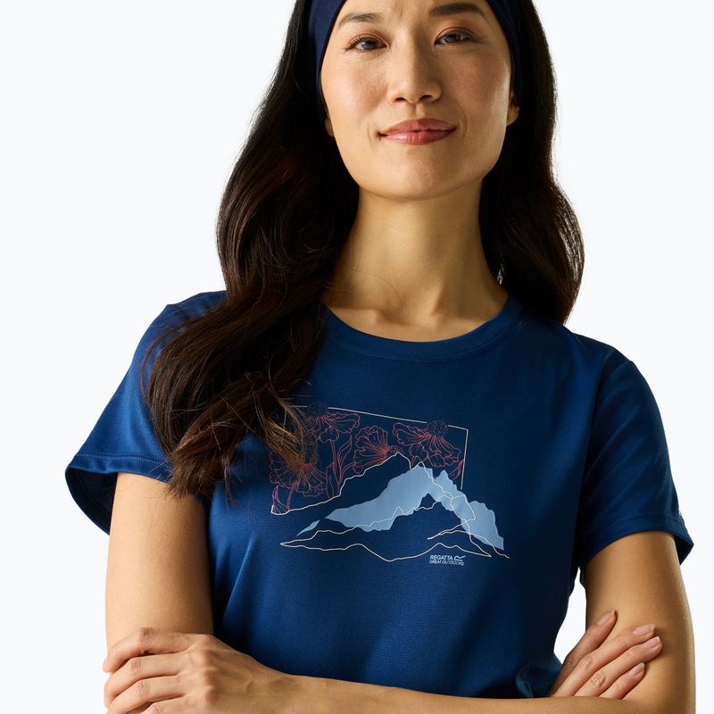 Дамска тениска за трекинг REGATTA Fingal aviator blue 2