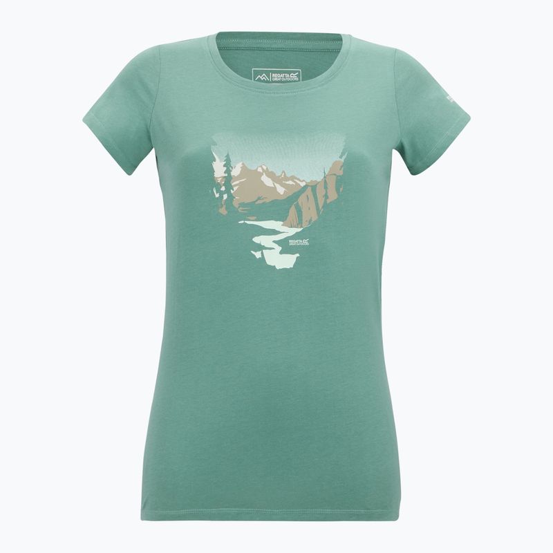 Дамска тениска за трекинг REGATTA Breezed ivy moss 6
