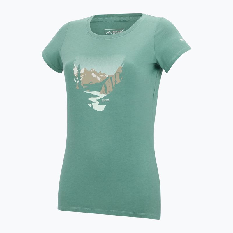 Дамска тениска за трекинг REGATTA Breezed ivy moss 8