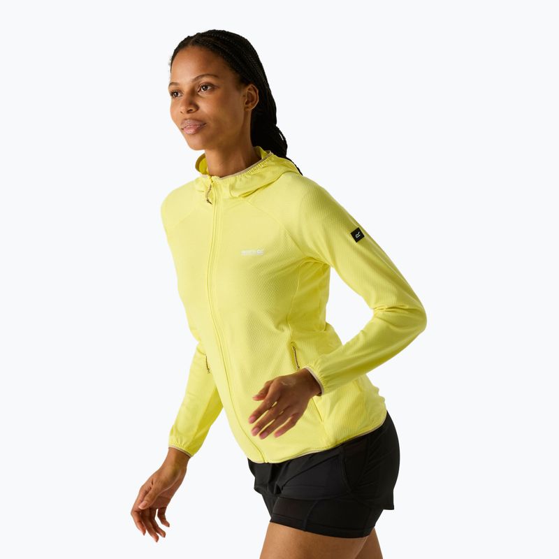 Дамски суитшърт за трекинг REGATTA Huntdale canary yellow 4