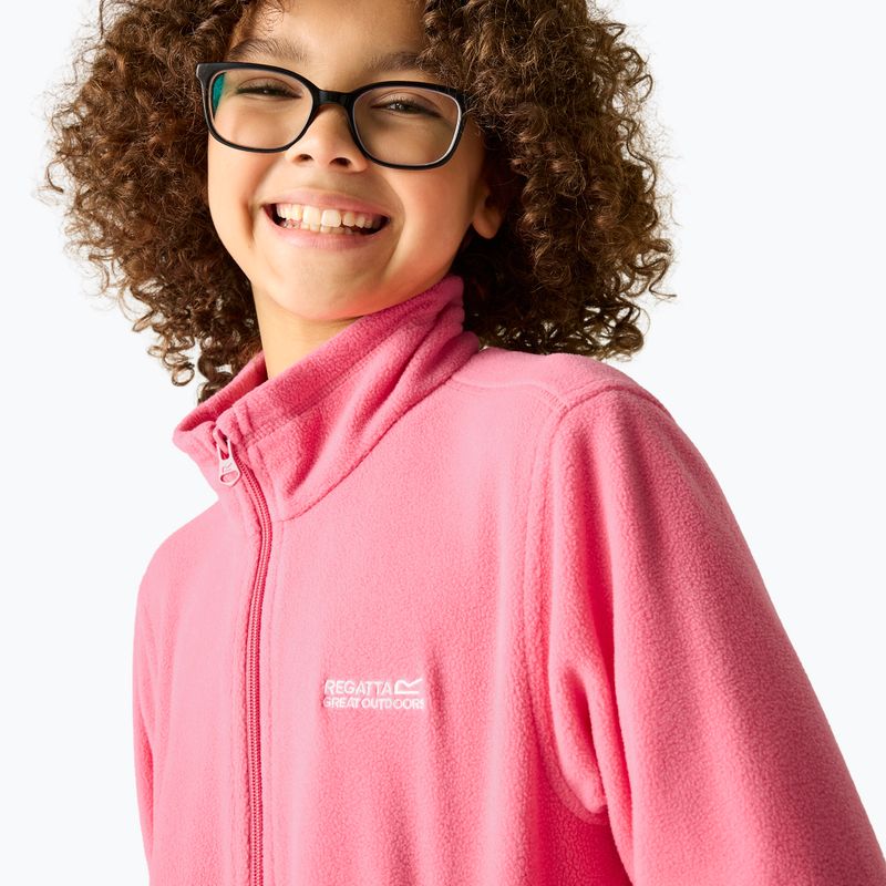 Детски поларен суитшърт REGATTA King II pink lemonade 5