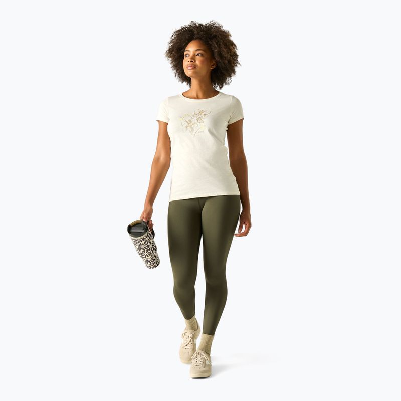 Дамска тениска за трекинг REGATTA Breezed barley white 2