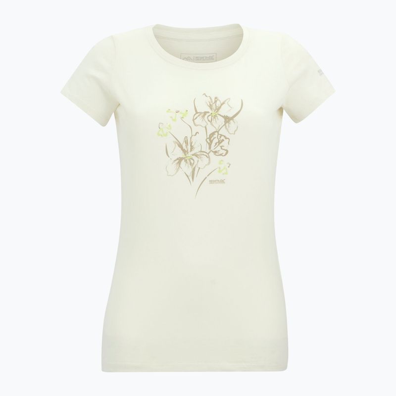 Дамска тениска за трекинг REGATTA Breezed barley white 6