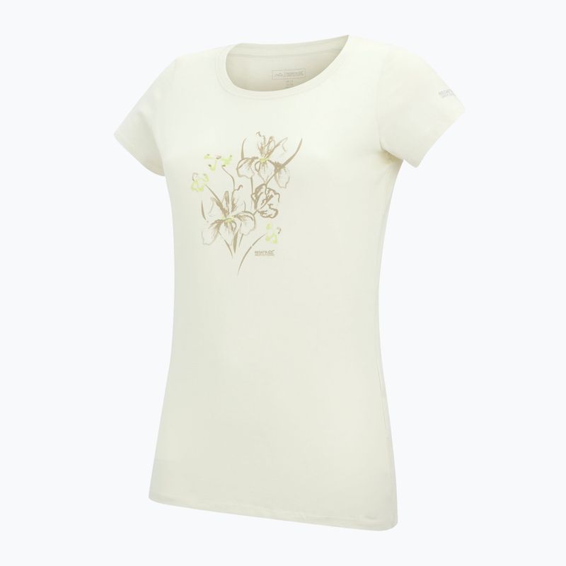 Дамска тениска за трекинг REGATTA Breezed barley white 8