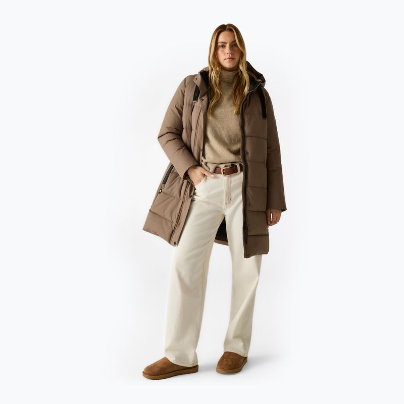 Дамско ватирано палто REGATTA Eryn mocha/black 3