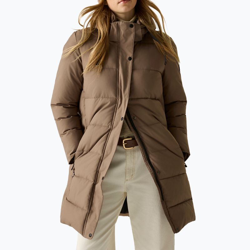 Дамско ватирано палто REGATTA Eryn mocha/black 6
