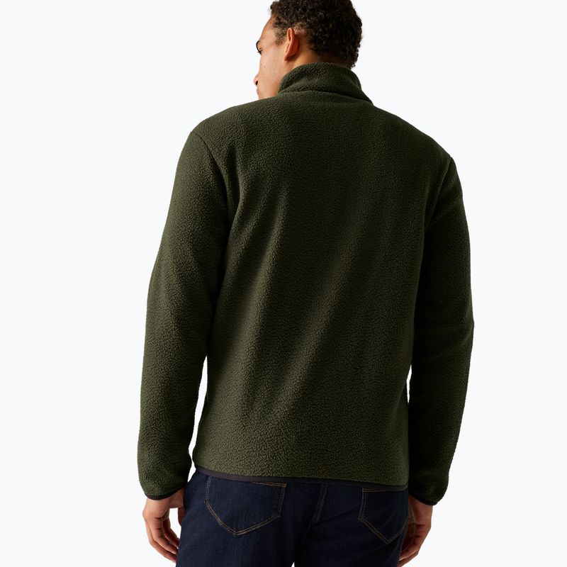 Мъжки поларен суитшърт REGATTA Frankie Borg dark khaki/black 3