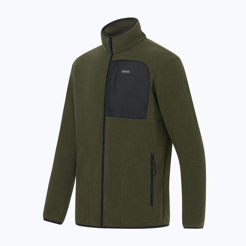 Мъжки поларен суитшърт REGATTA Frankie Borg dark khaki/black 9