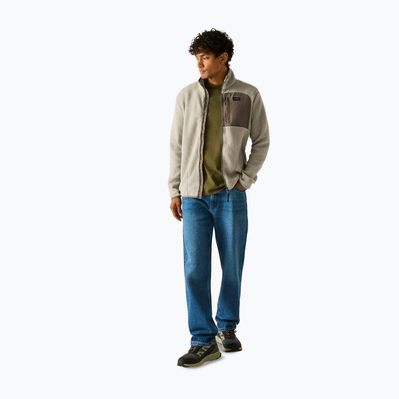 Мъжки поларен суитшърт REGATTA Frankie Borg abbeystone/smokey olive 3