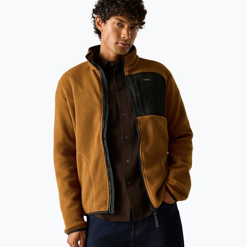 Мъжки поларен суитшърт REGATTA Frankie Borg rich tan/black 4