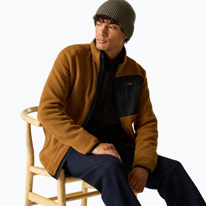 Мъжки поларен суитшърт REGATTA Frankie Borg rich tan/black 5