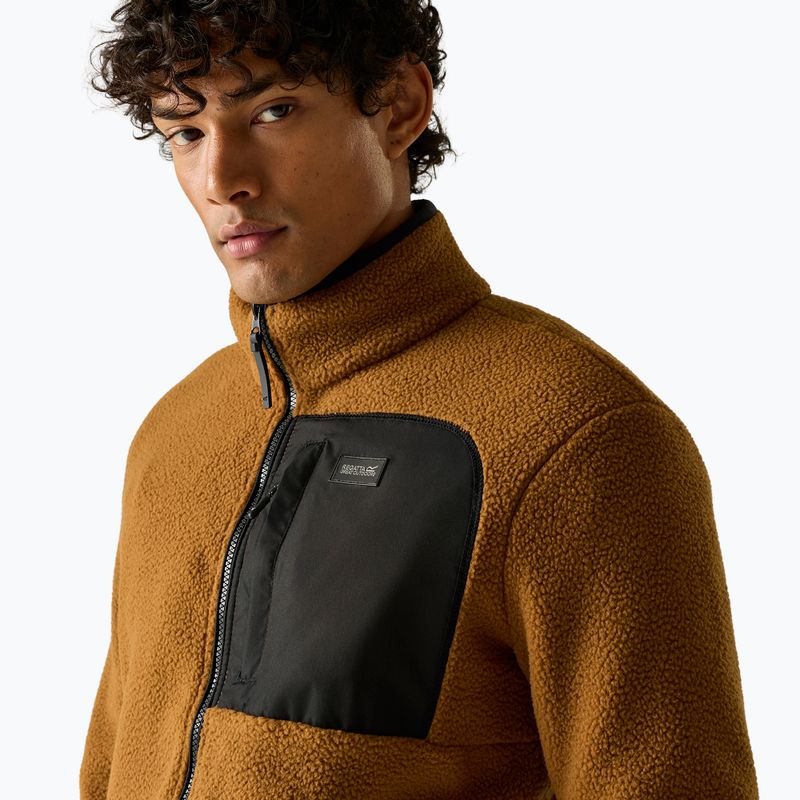 Мъжки поларен суитшърт REGATTA Frankie Borg rich tan/black 6