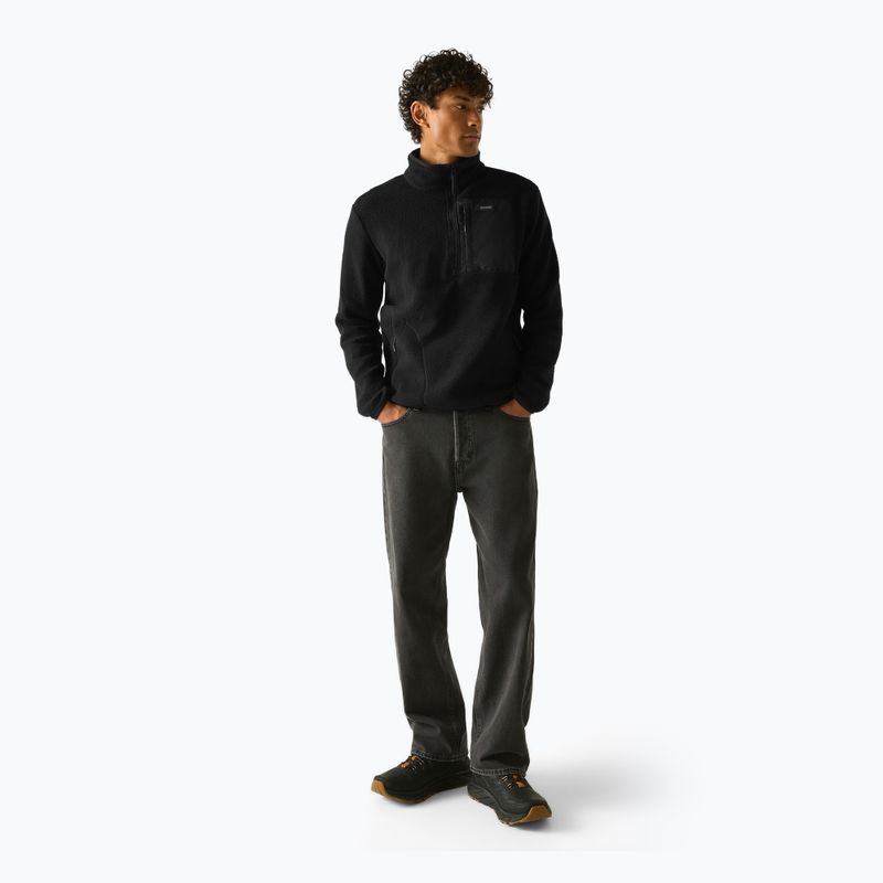 Мъжки поларен суитшърт REGATTA Frankie Borg Half Zip black/black 2