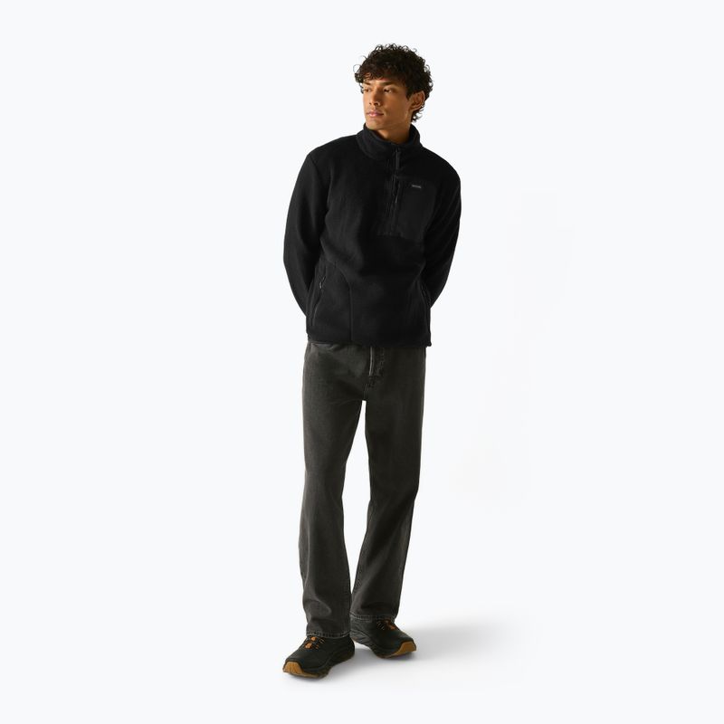 Мъжки поларен суитшърт REGATTA Frankie Borg Half Zip black/black 3
