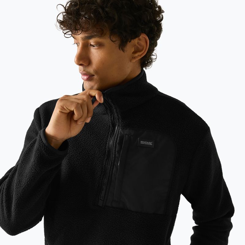 Мъжки поларен суитшърт REGATTA Frankie Borg Half Zip black/black 7