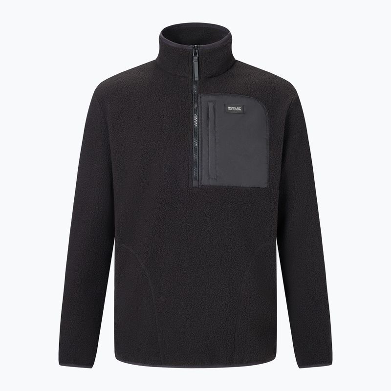 Мъжки поларен суитшърт REGATTA Frankie Borg Half Zip black/black 8
