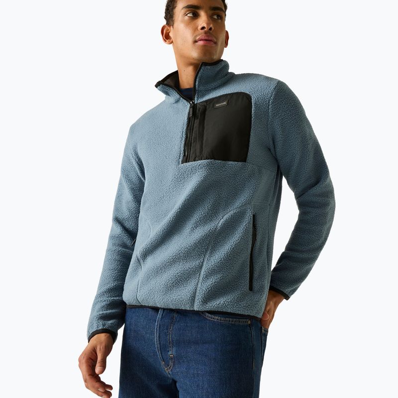 Мъжки поларен суитшърт REGATTA Frankie Borg Half Zip grey mirage/black 3