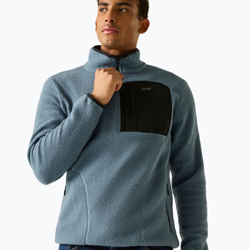 Мъжки поларен суитшърт REGATTA Frankie Borg Half Zip grey mirage/black 5