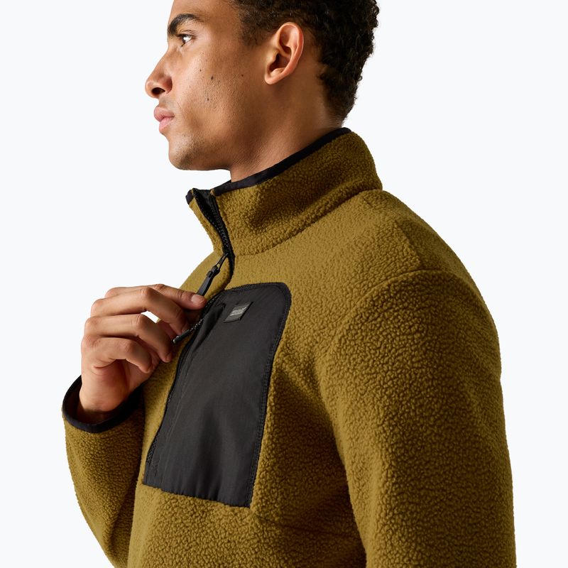 Мъжки поларен суитшърт REGATTA Frankie Borg Half Zip rich tan/black 6